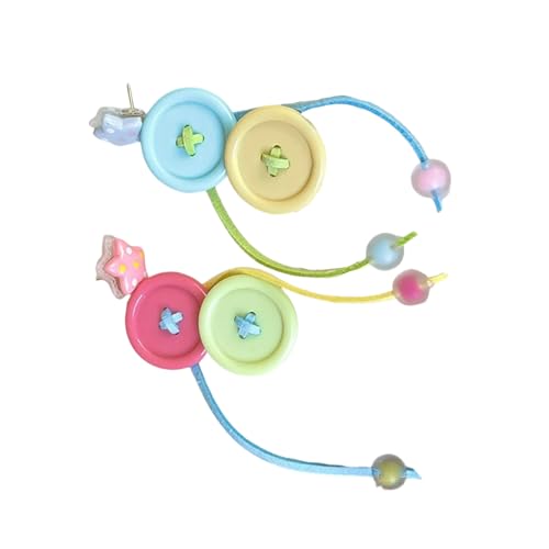 Moderne Button Dopaminohrringe Mit Schwingenden Perlenrandocessoires Für Empfindliche Hautgeschenke Bereits Vielseitige Knopfohrringe Für Geschenke von HAISENG