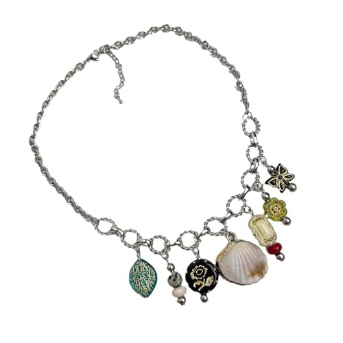 Moderne Schmetterling Anhänger Halskette Kette Sparkling Shell Neck Schmucklegierung Textur Für Frauen Und Mädchenschalen Schmetterling Anhänger Anwesend von HAISENG