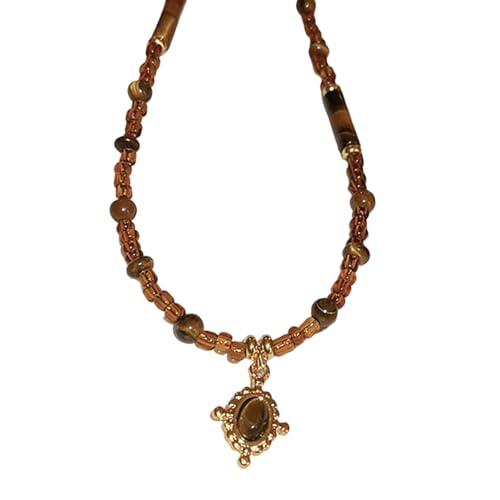 Moderne Stile Sonnenanhänger Halskette Schlüsselbeinkette Mit Edelstahlkette Und Naturstein Die Titanstahl Stahlsonnenhalskette Detailliert Detailliert von HAISENG