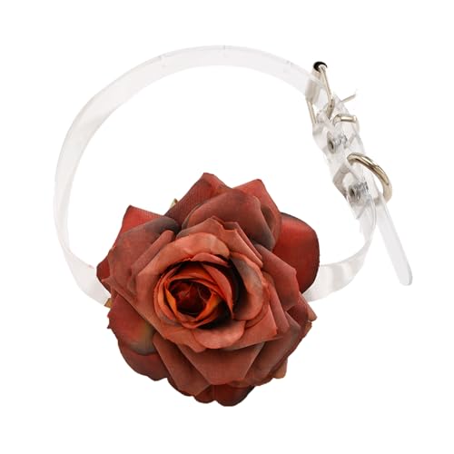 Modische Choker-Halskette, Blumenanhänger, Charm-Halskette, Brautschmuck, Hochzeit, verstellbare Schlüsselbeinkette für Frauen, Damen, Mädchen, Halsband, handgefertigt, längenverstellbar, stilvolles von HAISENG