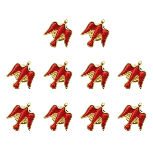Packung Von 10 Modischen Tauben Pin Casual Wear Pin Legierung Kleidung Schmuck Unisex Schmucklegierung Textur Geeignet Für Party Kleine Tauben Brosche Geeignet von HAISENG