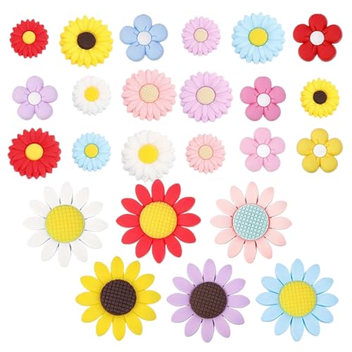 Packung Von 24 Mischgröße Silikonperlen Gemischte Farbe von HAISENG