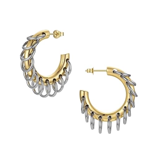 Personalisierte Creolen, verstellbare Haken-Ohr-Anhänger für stilvolle Abendgarderobe, übertriebene Quasten, Ohranhänger, modische Creolen Personalisierte Creolen, verstellbare Haken-Ohr-Anhänger für stilvolle Abendgarderobe, übertriebene Quasten, Ohranhänger, modische Creolen von HAISENG