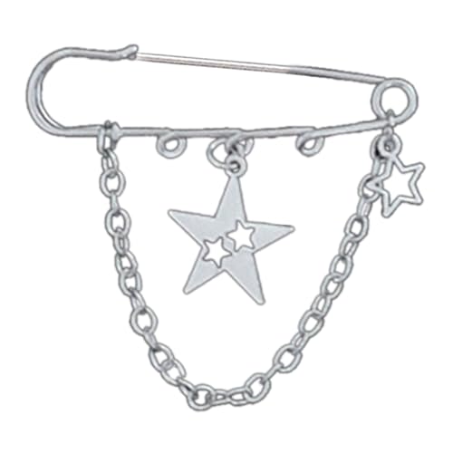 Punk Kreuzkette Brosche Quasten Pin Frauen Männer Anzüge Schuhe Broschen Y2K Sicherheitsstifte Schmucktasche Handtasche Ornament Sicherheitsstifte Für Kleidung von HAISENG