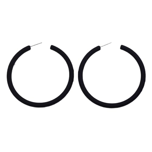 Runde Reifenoop Ohrringe Modes Statement Schmuck Acryl Textur Trendy Ohrschmuck Geeignet Für Frauen Und Mädchen Gegenwart Büro von HAISENG