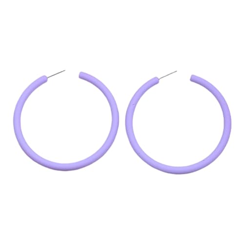 Runde Reifenoop Ohrringe Modes Statement Schmuck Acryl Textur Trendy Ohrschmuck Geeignet Für Frauen Und Mädchen Gegenwart Büro von HAISENG