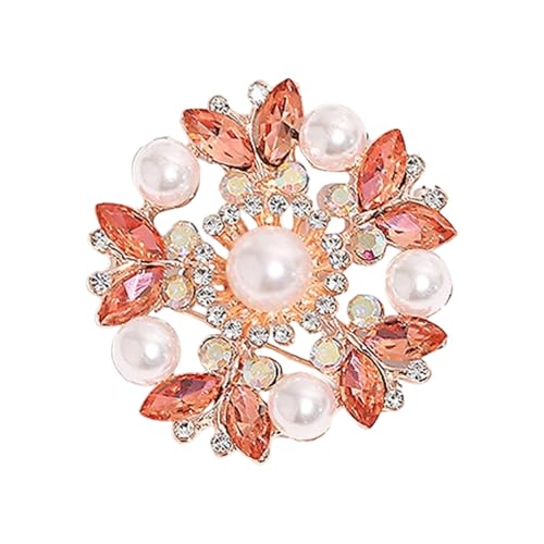 Schimmernde Strasssteine Brosche Multi Verwendung Schalnadel Für Jacken Blusen Eleganter Frauen Accessoires Geschenk Mode Blumenbrosche Schmuck Schmuck von HAISENG