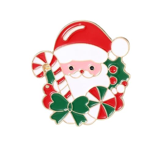 Schöne Weihnachtsfest Pin Robust Metal Brosche Für Party Outfits Accessoires Urlaubsgeschenke Oder Alltäglicher Kleidung Festlicher Santa Pin von HAISENG