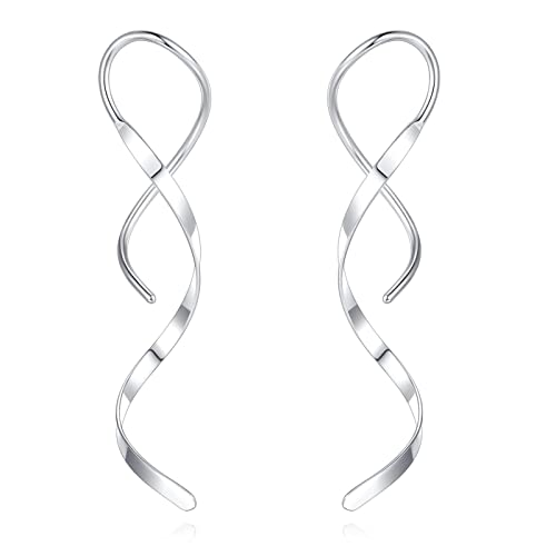 Spiralgewinde Ohrringe Linienohr Edelstahlmaterial Baumelnder Spiralohr von HAISENG