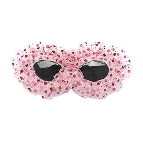 Street Girls Vintage lustige Spitze kreative Brille Teenager Hiphop Trend Dot Spitzenrahmen für Erwachsene Teenager Teenager UV-Schutz kleiner Rahmen Erwachsene Sport Mädchen Mode, Puderrahmen von HAISENG