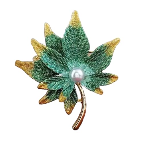 Stylish Alloy Maple Leaf Brosche Pin Mit Cloisonne Für Kleidermäntel Jacken Vielseitige Outfit Enhancer Party Outfit Brosche von HAISENG