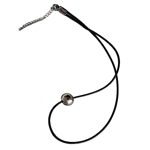 Stylish Stahl Round Ball Charme Halskette Minimalistische Wachskugel Anhänger Punkschmuck Geschenk Frauen Verstellbarer Wachsschnurschmuck Schmuck von HAISENG