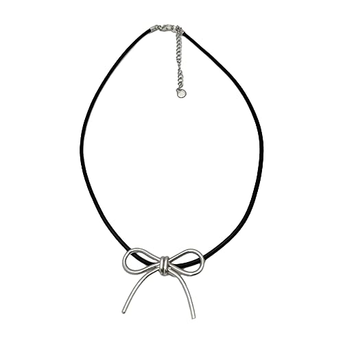 Süße Bowknot Anhänger Halskette Für Frauen Weibliche Temperament Choker Fashion Vintage Clavicic Kette Hochzeit Schmuck Geschenk Schlüsselbein Kette Halskette von HAISENG