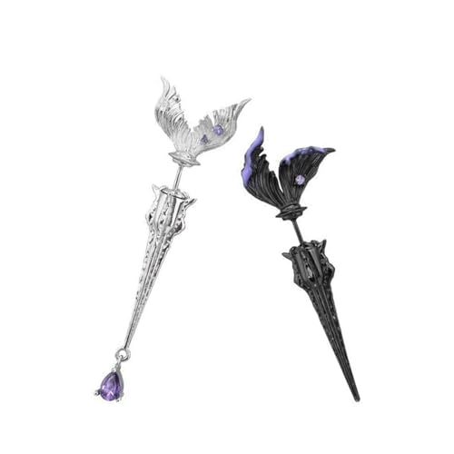 Tragbare Leichtmetallebenen Einzigartige Leichtmetallohrstifte Mit Fischschwanz Piercing Für Modische Erwachsene Die Dunkle Ästhetische Stile Täglicher Kleidung Ohrschmuck Umarmen von HAISENG