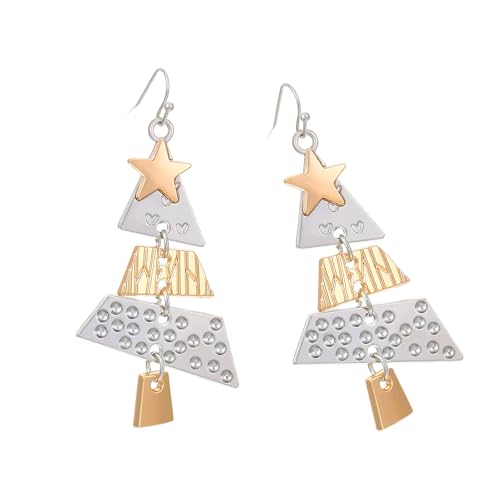 Trendige verstellbare Länge Weihnachtsanhänger Ohrringe Stilvoller Modeschmuck Accessoire für Frauen für den täglichen Gebrauch, Freizeitkleidung, modische Ohrringe, Einheitsgröße, Wie beschrieben von HAISENG