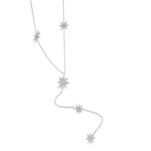 Trendy Long Halskette Mit Meteors Trendy Long Showcasing Meteors Und Crosses Muster Für Modeliebhaber Mode Statement von HAISENG