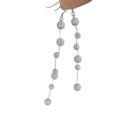 Unique Bolzen Ohrringe Quasten Ohrstöben Abendveranstaltungslegierung Textur Für Einen Hauch Von Charme In Allen Outfits White Crystal Quasten Fallen von HAISENG