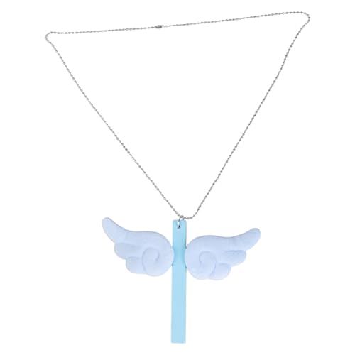 Unisex-Halskette mit Anhänger aus Acryl, Kreuzanhänger, Engelsflügelform, Damen-Schmuckzubehör für den täglichen Gebrauch, Einheitsgröße, Wie beschrieben, Wie beschrieben von HAISENG