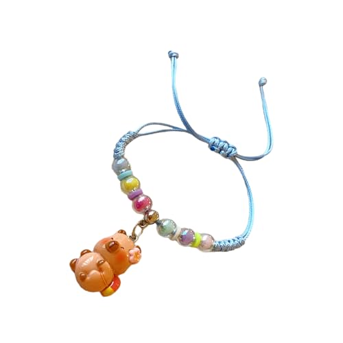 Unverwechselbares Harz Capybaras Armband Handgewebt von HAISENG