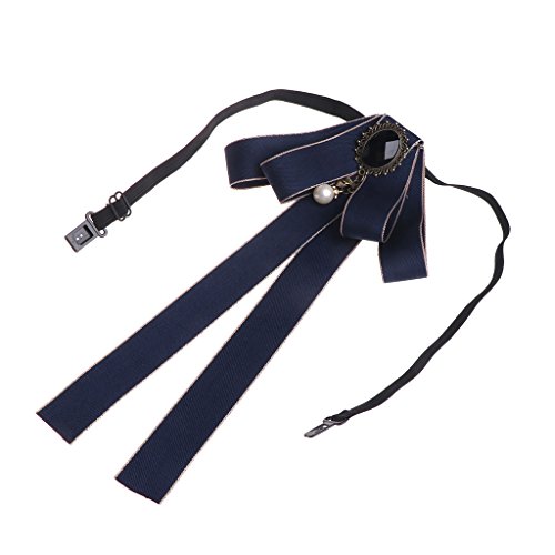 Verstellbare Frauen Vorgebundener Krawatten Biege Biegekragen Für Japanische Uniform Klassenzimmer Büro Valentine Cosplay Party Bowknot Fliege Biege Set Bailey Weihnachten Schwarz von HAISENG