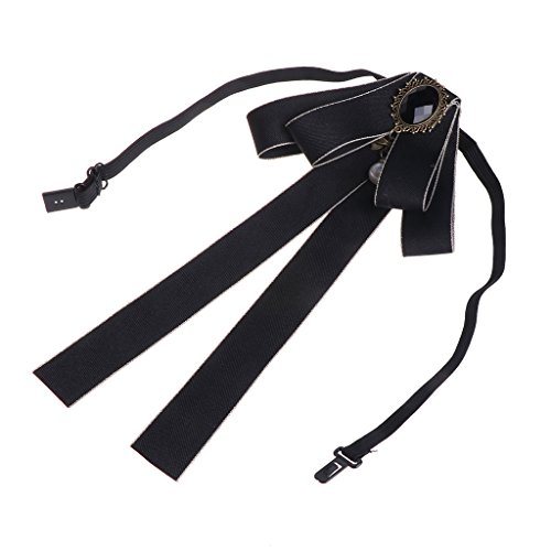 Verstellbare Frauen Vorgebundener Krawatten Biege Biegekragen Für Japanische Uniform Klassenzimmer Büro Valentine Cosplay Party Bowknot Fliege Biege Set Bailey Weihnachten Schwarz von HAISENG