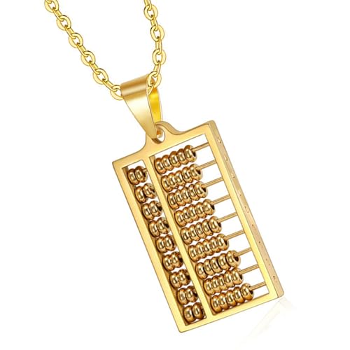 Vielseitige, stabile Edelstahl-Abakus-Halskette mit Anhänger für Berechnungen, stilvolles und tragbares Mode-Accessoire, Geschenk für Mathematik-Enthusiasten, Einheitsgröße, Wie beschrieben, Wie Vielseitige, stabile Edelstahl-Abakus-Halskette mit Anhänger für Berechnungen, stilvolles und tragbares Mode-Accessoire, Geschenk für Mathematik-Enthusiasten, Einheitsgröße, Wie beschrieben, Wie von HAISENG