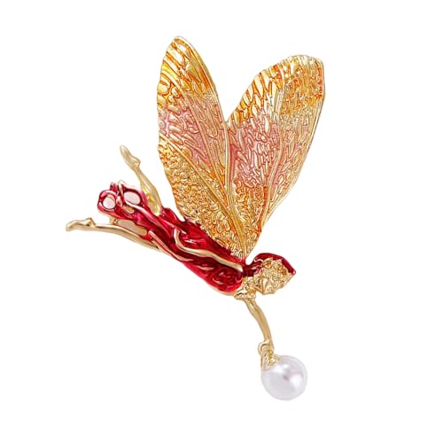 Vintage Inspirierte Farbenfrohe Flügel Pin Engel Motive Brosche Allergie Resistent Legierung Schmuck Für Modeliebhaber Schutzbrecher Winged Brosche von HAISENG