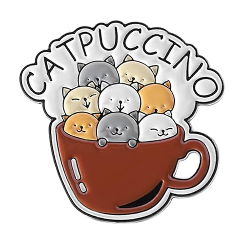 Wurlwindliche Katze Themenbrief Zauber Sturdes Metalllegierung Dekorative Pins Haustierbroschen Für Rucksäcke Hats Trendy Kätzchen Zubehör von HAISENG
