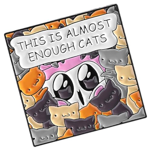 Wurlwindliche Katze Themenbrief Zauber Sturdes Metalllegierung Dekorative Pins Haustierbroschen Für Rucksäcke Hats Trendy Kätzchen Zubehör von HAISENG