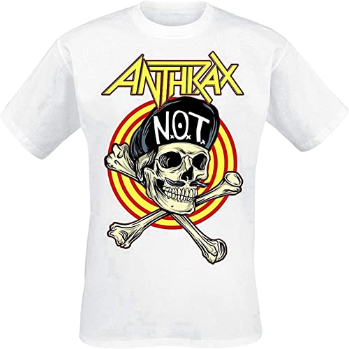 Anthrax Not Man Skull Men Short Sleeve T Shirt L von HAITUN