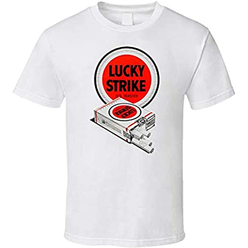 Lucky Strike T-Shirt Men Strike Cigarettes Tobacco Smokes Smoker Pack Retro M von HAITUN
