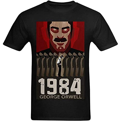Men 1984 George Orwell Cover Design T-Shirt L von HAITUN