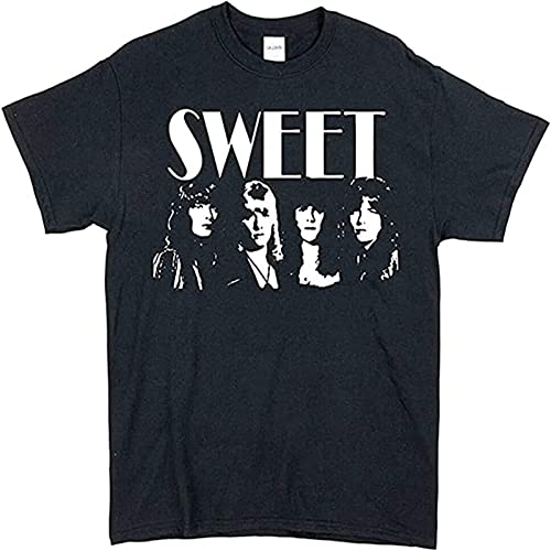 Sweet Band Glam Rock t Shirts Men Black Medium von HAITUN