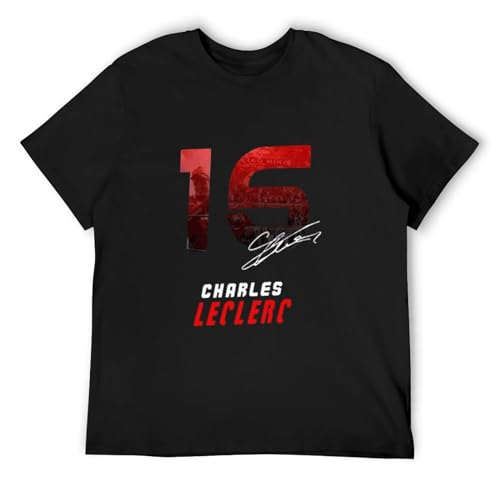 Charles Leclerc Essential 16 T-Shirt Man's Fashion Black Unisex Tees M Charles Leclerc Essential 16 T-Shirt Man's Fashion Black Unisex Tees M von HAIWANGYE