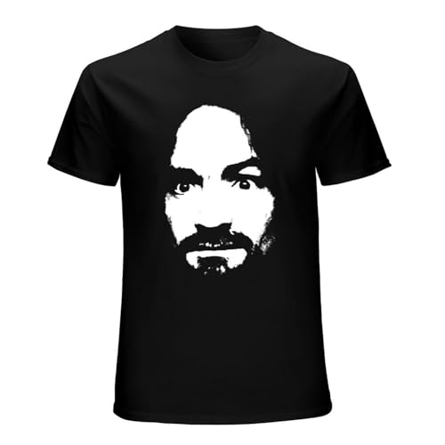 Charles Manson T-Shirt Man's Fashion Black Unisex Tees XXL Charles Manson T-Shirt Man's Fashion Black Unisex Tees XXL von HAIWANGYE