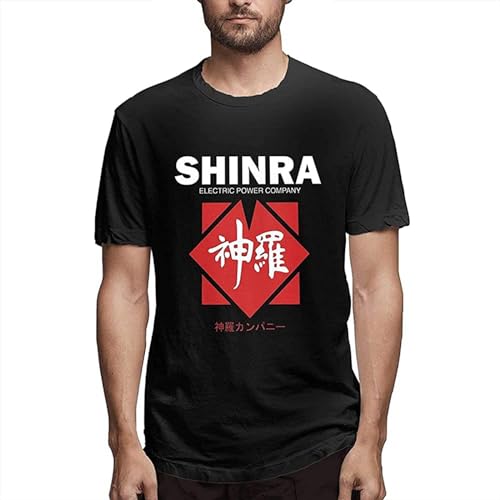 Shinra Electric Power T-Shirt Man's Fashion Black Unisex Tees 3XL Shinra Electric Power T-Shirt Man's Fashion Black Unisex Tees 3XL von HAIWANGYE