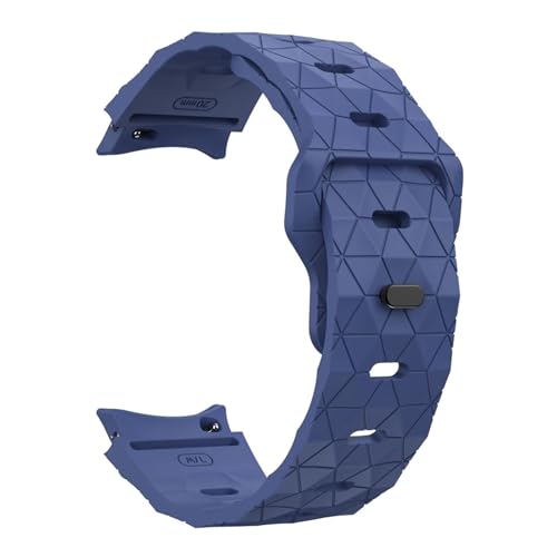 HAJMGUMC Silikonarmband passend Fit For Samsung Fit for Galaxy Watch 6 4 Classic 5 Pro 44mm 40mm 47mm 43mm 42mm 46mm 45mm Armband Galaxy Watch 6 watch4 Band(Midnight Blue) von HAJMGUMC