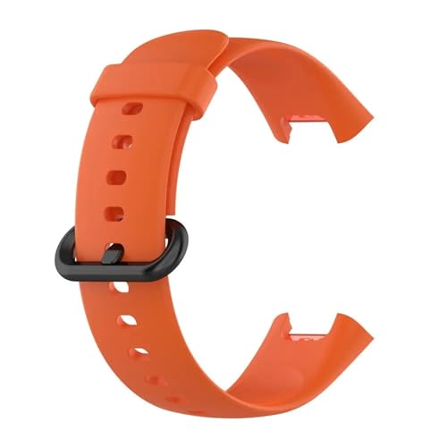 HAJMGUMC Silikonarmband passend Fit For Xiaomi Watch 2 Lite Global Smart Watch Ersatz-Sportarmband Armband passend Fit For Redmi Watch 2 Armband(Orange) von HAJMGUMC