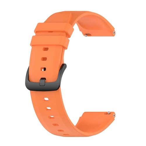 HAJMGUMC Sport Silikon Straps Fit for LEMFO K22 PRO K27 K37 C20 K56 PRO LEM56 DM50 C22 Smart Uhr Band Armband armband Gürtel(Orange) von HAJMGUMC
