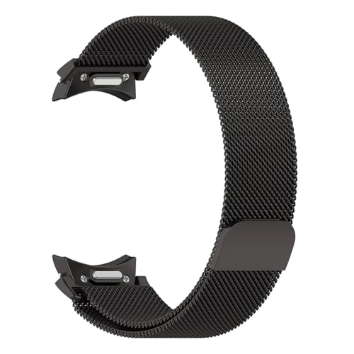 Milanese Loop Fit for Samsung Galaxy Watch 7 6 5 4 40mm 44mm/FE/5 pro 45mm Armband Metallarmband Galaxy Watch6 Classic 43mm 47mm Band(Black,Galaxy Watch5 40mm) von HAJMGUMC