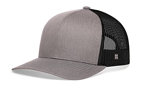 HAKA Trucker Hut für Damen und Herren, blanko Mesh Snapback verstellbare Baseballkappe, grau, Einheitsgr��e von HAKA
