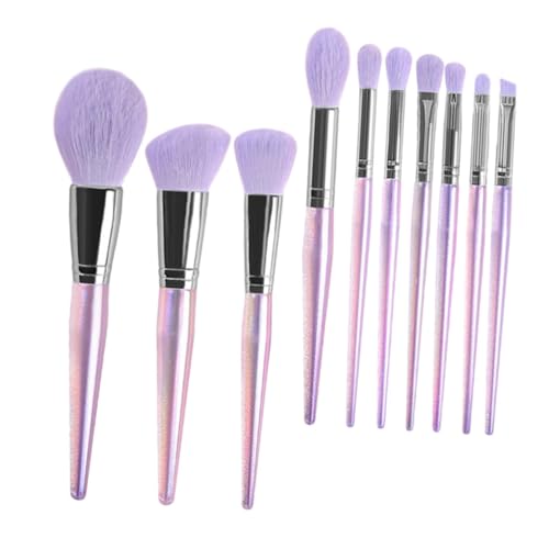 HAKIDZEL 10 Stück Teiliges Blush Pinsel mit Weichem Dichtem Haar und Robusten Griffen Stilvoller Make Up Puder für Frauen Kompakt Leicht und Vielseitig für Unterwegs von HAKIDZEL