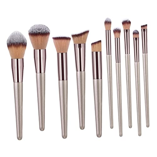 HAKIDZEL 10stücke Kosmetikpinsel Teilen Für Make-up Hochwertige Nylonborsten Geeignet Für Foundation Und Lidschatten von HAKIDZEL
