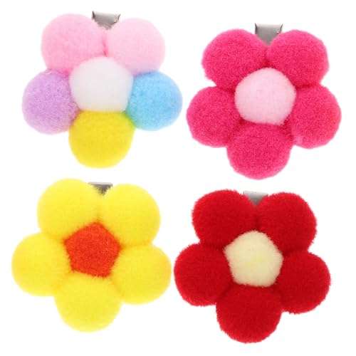 HAKIDZEL 12St Haar -Krokodilklemmen cute hair clips hair accessories for girls Kinderaccessoires für Tanzzubehör für Krawatte Pferdeschwanz Bommel dienen Plüschkugel von HAKIDZEL