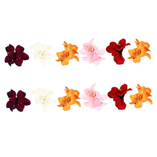 HAKIDZEL Blumen-haarspangen Für Damen 12 Stück Hawaii-blumen-haarklammern Haar-accessoire Zufällige Farbe von HAKIDZEL