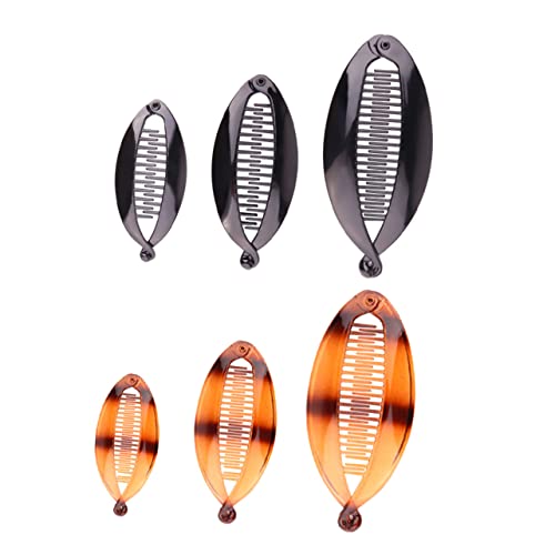 HAKIDZEL 18stücke Resin Banana Hair Clips Haarklammern Für Damen Einfache Frisuren Haarspangen Für Dünnes Lockiges Oder Glattes Haar Vielseitig Einsetzbar Für Sport Und Alltag von HAKIDZEL