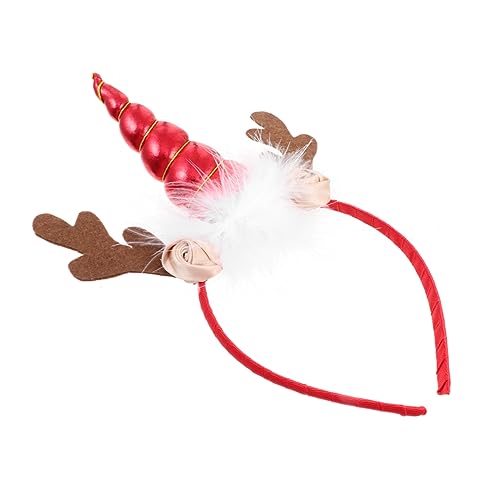 HAKIDZEL 1Stk Einhorn-Elch-Stirnband Kopfschmuck Kostüm-Stirnband weihnachtliche kopfbedeckung weihnachtskopfbedeckungen Haarband Haargummis frauen stirnband Mode-Stirnband niedlich Zubehör von HAKIDZEL