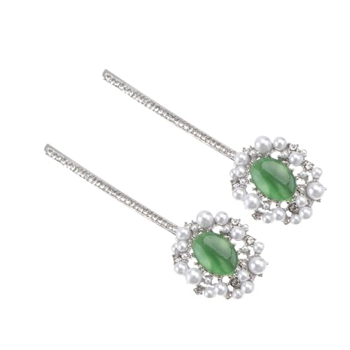 HAKIDZEL 2st Haarspangen Aus Kristall Haarspangen Mit Strass Haarnadeln Für Frauen Haarschmuck Goody Haarspangen Für Frauen Haarspangen Für Damen Perle Fräulein Knall-clip von HAKIDZEL