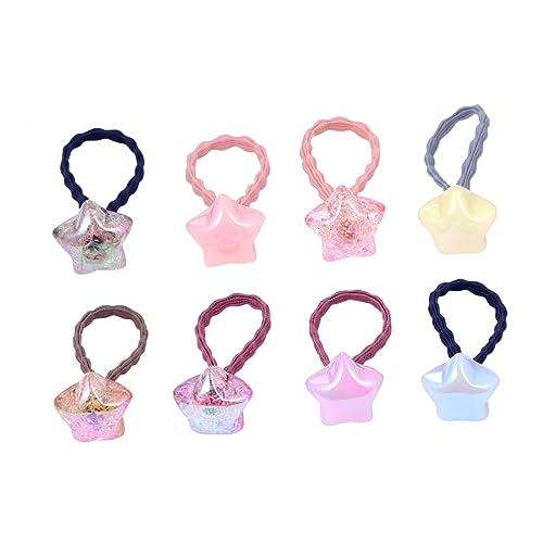 HAKIDZEL 20stücke Cartoon-haarringe Elastisches Haargummi Stretch-haargummi Für Mädchen Pferdeschwanzhalter Haarseil von HAKIDZEL