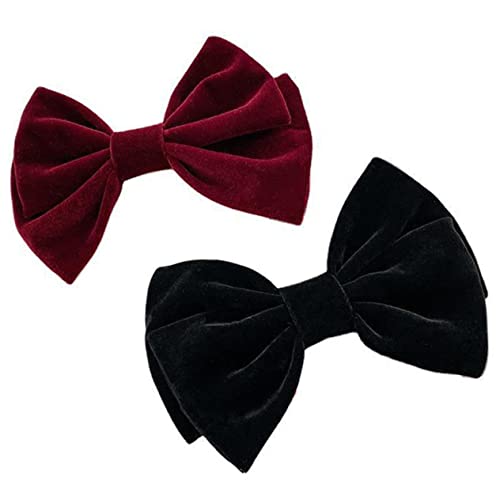 HAKIDZEL 2St Schmetterlingshaarnadel aus Stoff Haarspangen zum Schminken Bowknots-Kopfbedeckungen spring hair clips bogenknoten haarspange Haarklammer Tiara Haarspangen schnappen Süss Knopf von HAKIDZEL